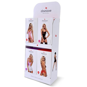 Obsessive Damen Strapsgürtel-Strümpfe S307 in hübscher Geschenkbox