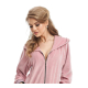 LEVERIE FR-239 Damen Bademantel mit Reißverschluß, L (40), rosa