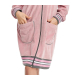 LEVERIE FR-239 Damen Bademantel mit Reißverschluß, XL (42), rosa