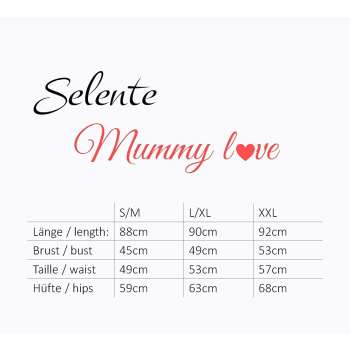 Selente Mummy Love 1359c Damen Umstandskleid mit langen Ärmeln, XXL, Schwarz