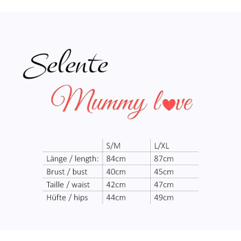 Selente Mummy Love 0126 Damen Umstands-/ Stillnachthemd, L/XL, Grau
