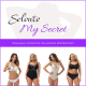 Selente My Secret 1880 Damen Bikini, 75D, Dunkelblau/Hellblau/Weiß