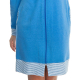 DOROTA FR282 Damen Bademantel mit Reißverschluss und Taschen, L (40), kornblumenblau
lau