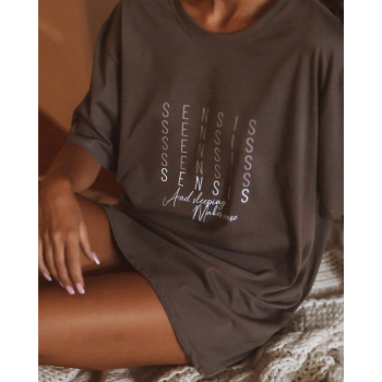 S& SENSIS Sadie Baumwoll-Nachthemd Sleepshirt, made in EU