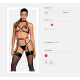 Obsessive A740 Damen Leder Brustgurt in Geschenkbox, Einheitsgröße, Schwarz