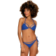 Obsessive Costarica Damen Bikini in verführerischem Design, L, Blau mit Schnürung