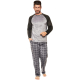 Moonline nightwear Maranello Herren Flanell-Pyjama