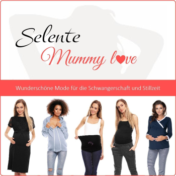 Selente Mummy Love 1580 Damen Umstandskleid (made in EU) Schwangerschaftskleid mit Stillfunktion