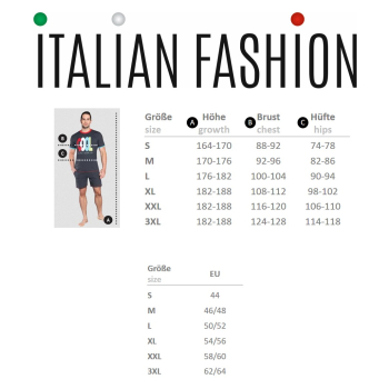 Italian Fashion Abel langer Herren Schlafanzug