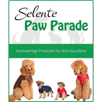 Selente Paw Parade wasserfester Hundemantel / Regenjacke / Wintermantel, Braun/Schwarz Hahnentritt