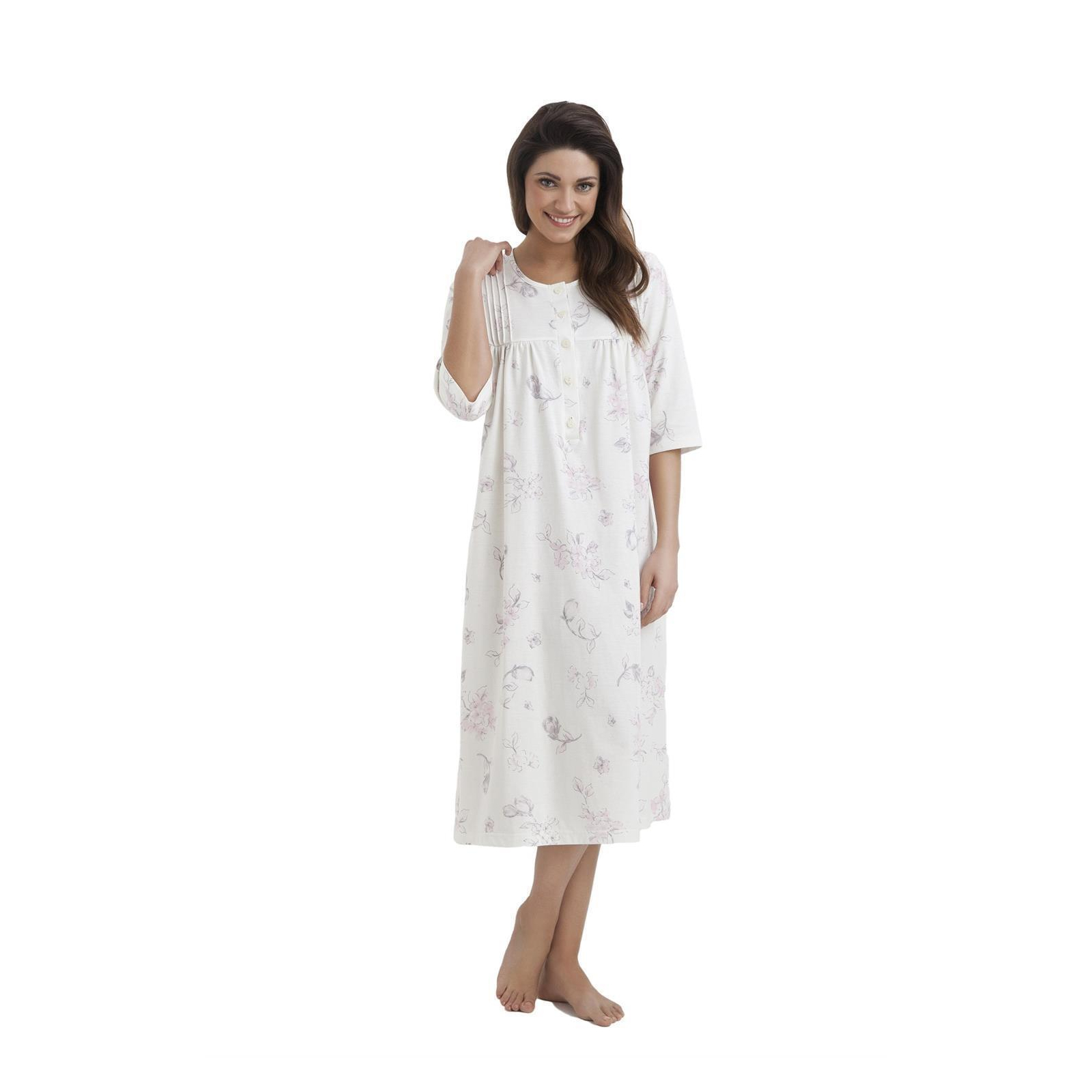 Damen Nachthemd Nachtwäsche 3/4 Arm Größe XXL 100%Baumwolle