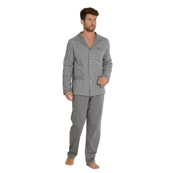 FOREX Lingerie edler Herren-Pyjama aus 100% Baumwolle Schlafanzug Hausanzug im tollen Design