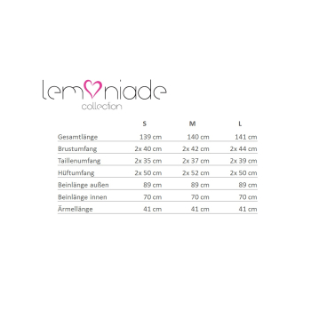 Lemoniade L156 Damen Jumpsuit mit 3/4-Ärmel, L (40), Dunkelgrau