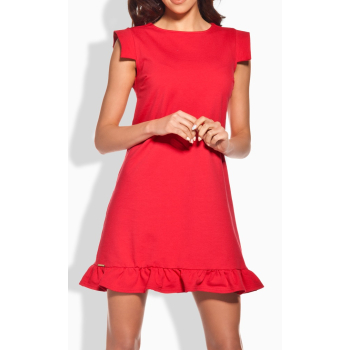 Lemoniade L139 Damen Sommer-Kleid in A-Linie ohne Ärmel, L (40), Rot