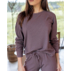 S& SENSIS kuscheliger Pyjama Schlafanzug Hausanzug Violet, L/XL (40/42),  Violett