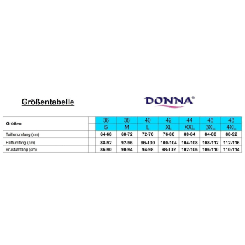 DONNA Lidia Damen Träger-Nachthemd, 4XL (48), Schwarz/Rosa